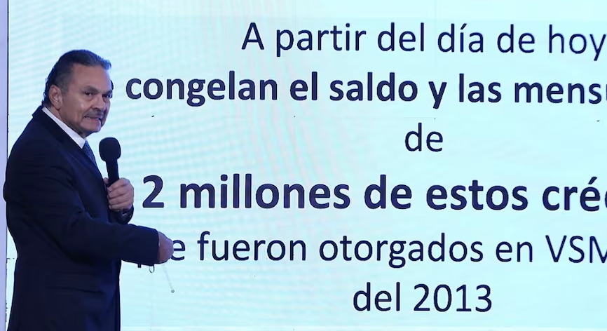 Infonavit anuncia el congelamiento de 2 millones de créditos