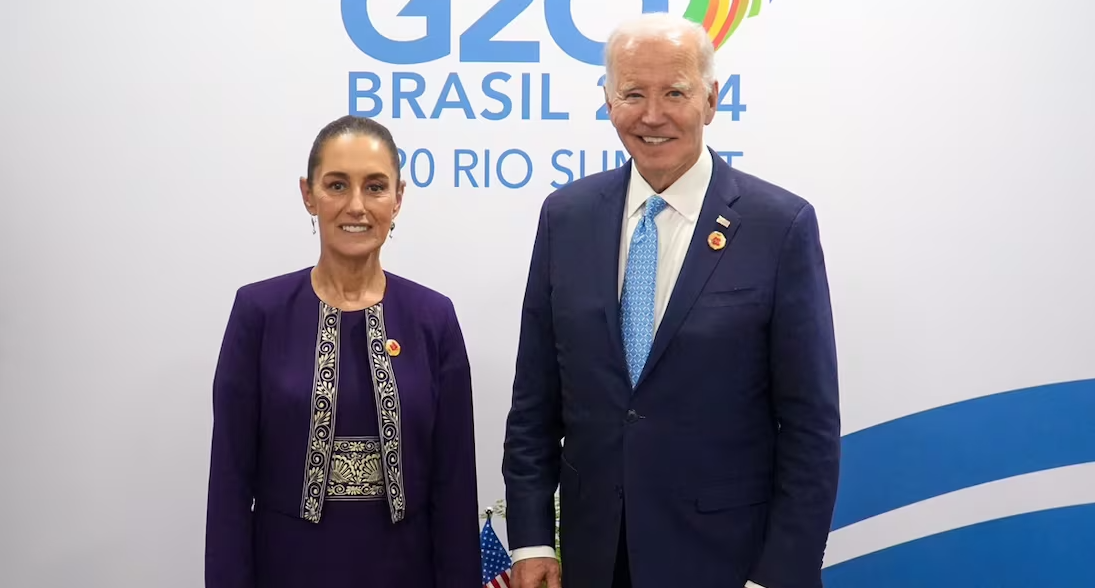 Sheinbaum se reúne con Biden en Cumbre del G20