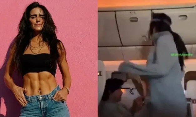Tachan de “Ridícula” a Bárbara de Regil por hacer ejercicio en pleno vuelo