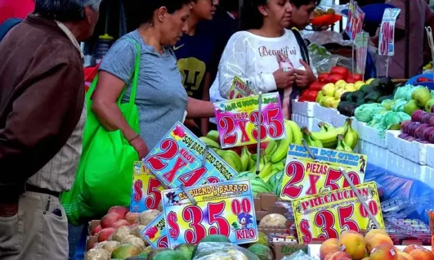 Inflación a la baja. Se ubicó en 4.44% en primera quincena de diciembre de 2024