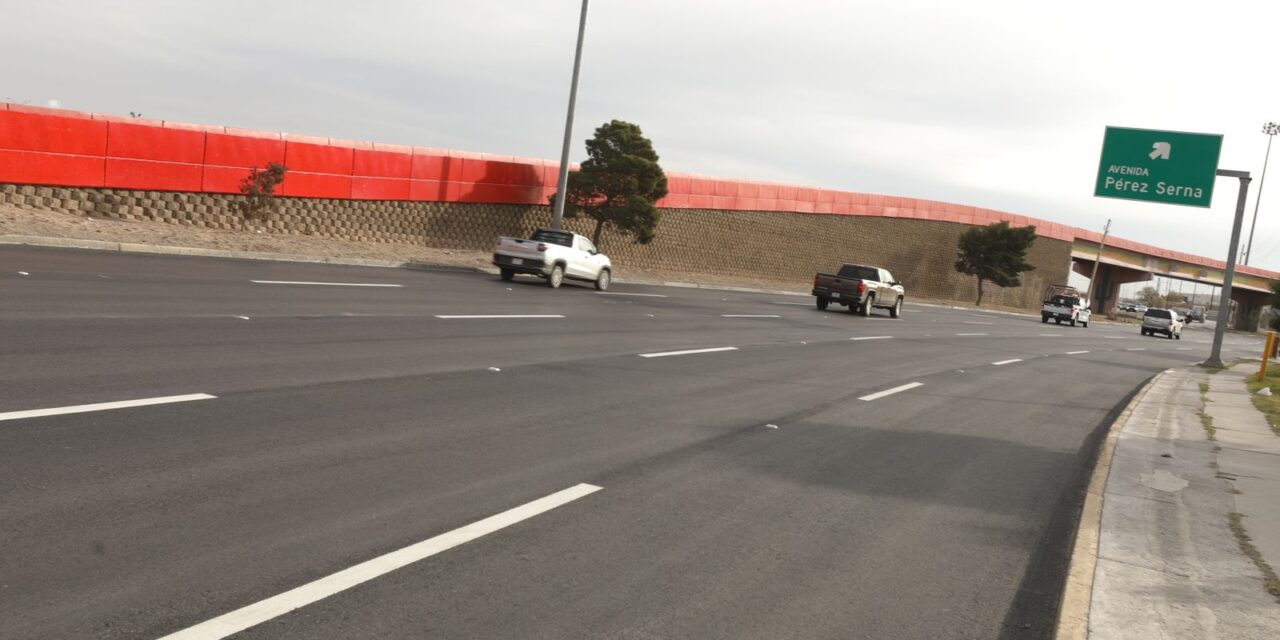 Repavimenta Obras Públicas tramo de la Avenida Rafael Pérez Serna