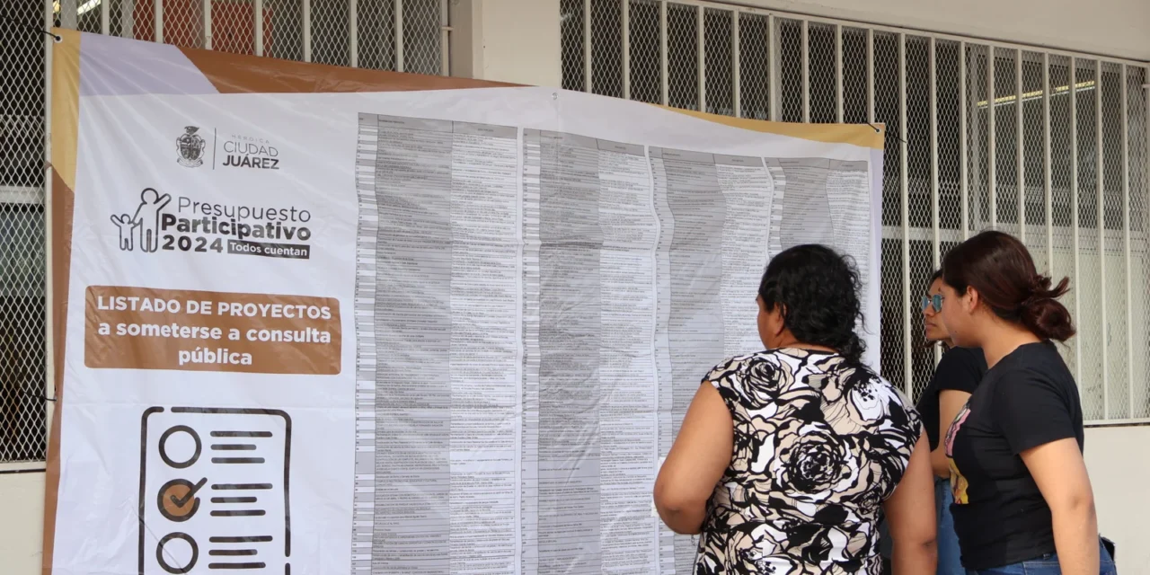 Pasaron 1,052 proyectos del Presupuesto Participativo a la etapa de dictaminación