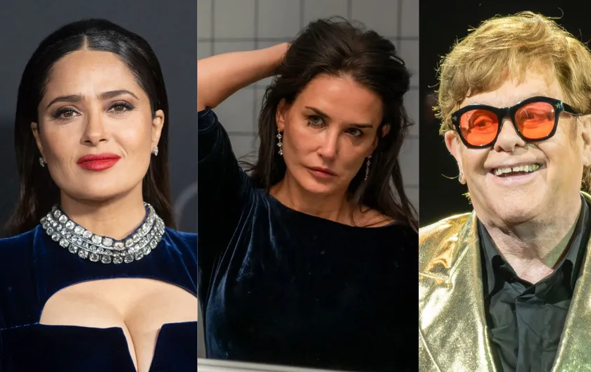 Elton John, Demi Moore y Salma Hayek figuran entre los presentadores de los Globos de Oro 2025