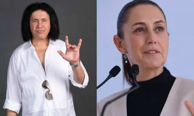 Gene Simmons, integrante de Kiss, agradece a Claudia Sheinbaum por mandar ayuda a Los Ángeles