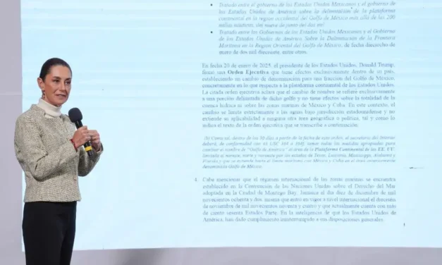 Remite Gobierno carta a Google relacionada con la denominación del Golfo de México