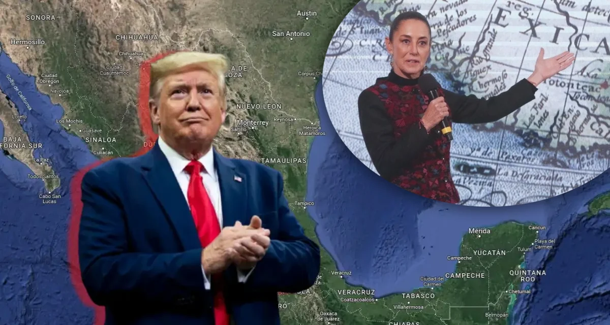 Pretende Trump cambiar el nombre de El Golfo de México, Sheinbaum responde