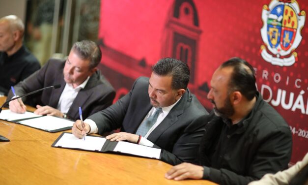 Firman convenio Alcalde y FICOSEC para construcción de parque dirigido a elementos de seguridad