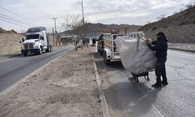 Retiran más de 27 toneladas de basura de la avenida Rancho Anapra