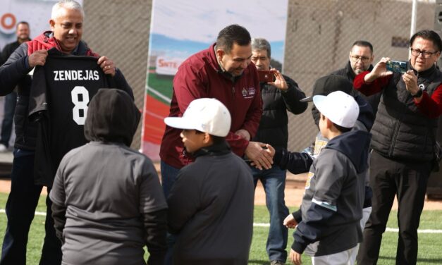 Listo el campo de Softball SNTE 8 como parte del Presupuesto Participativo