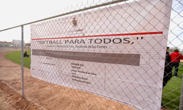 Listo el campo de Softball SNTE 8 como parte del Presupuesto Participativo