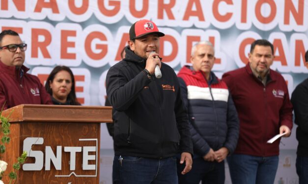 Listo el campo de Softball SNTE 8 como parte del Presupuesto Participativo