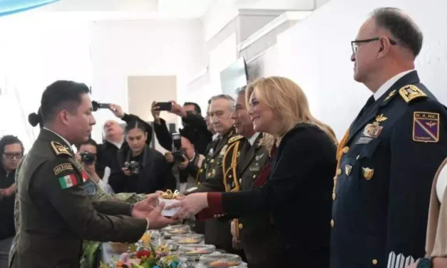 Reconoce Maru Campos a las Fuerzas Armadas por su entrega y disposición para construir la paz