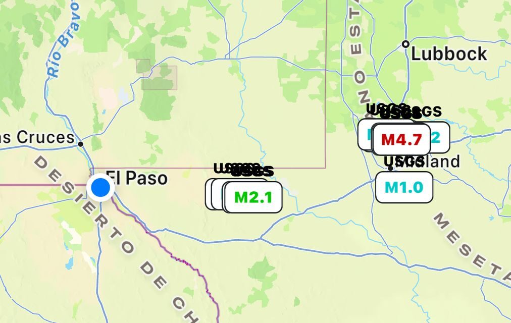 Sismo de 4.7 Grados Sacude el Suroeste de Texas