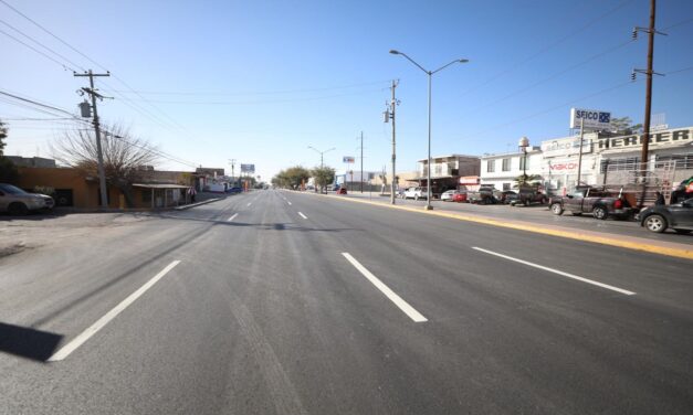 Realizan entrega de repavimentación en bulevar Óscar Flores