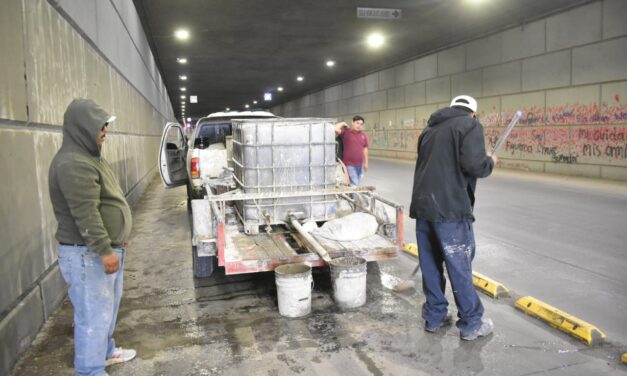 Atiende cuadrilla antigrafiti Centro Histórico