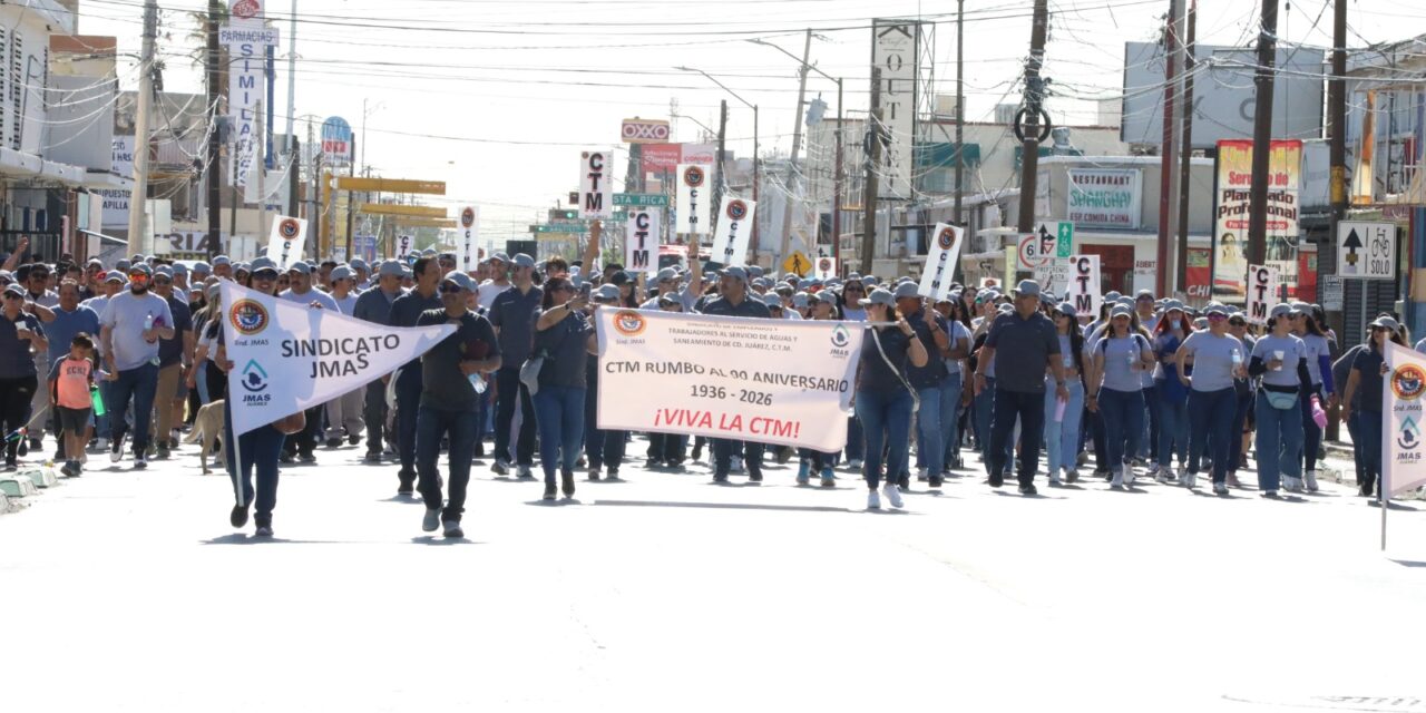 Se llevó a cabo el desfile del Día del Trabajo organizado por la CTM