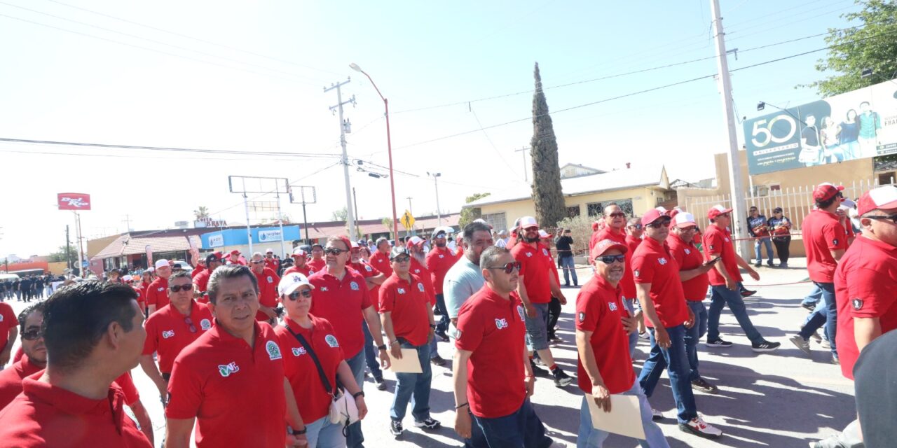 Se llevó a cabo el desfile del Día del Trabajo organizado por la CTM