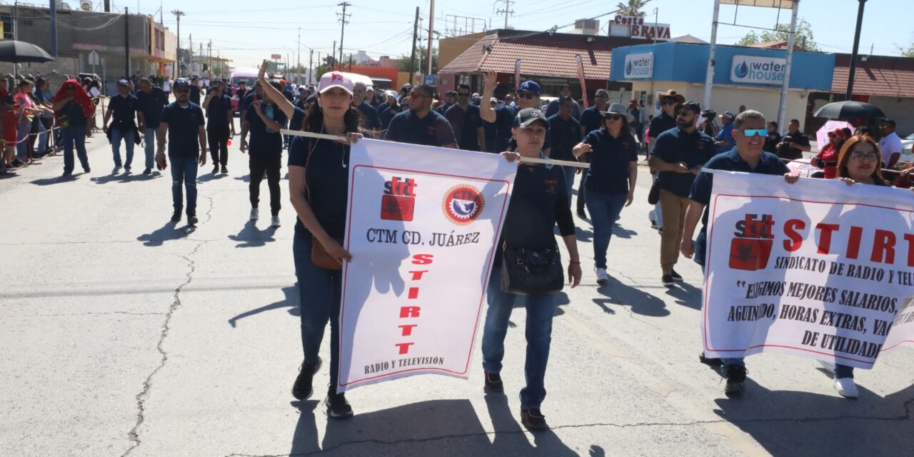 Se llevó a cabo el desfile del Día del Trabajo organizado por la CTM
