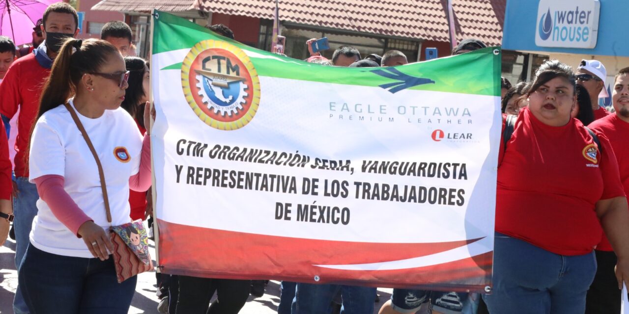Se llevó a cabo el desfile del Día del Trabajo organizado por la CTM