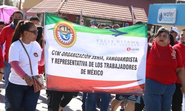 Se llevó a cabo el desfile del Día del Trabajo organizado por la CTM