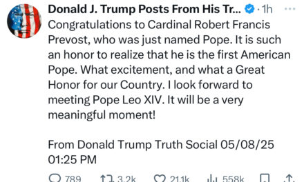 Donald Trump felicita al nuevo Papa León XIV, el primer Pontífice estadounidense