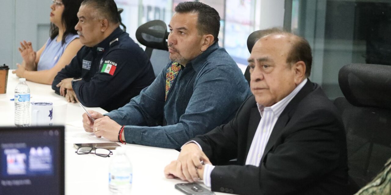 Encabeza alcalde Cruz Pérez Cuéllar reunión de la mesa de seguridad
