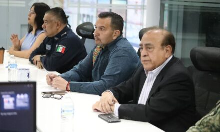 Encabeza alcalde Cruz Pérez Cuéllar reunión de la mesa de seguridad