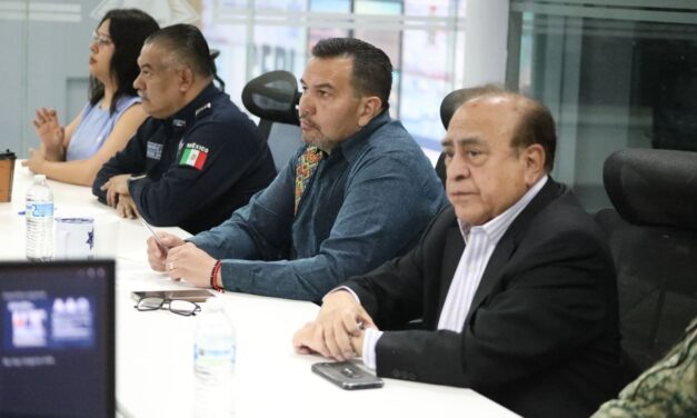 Encabeza alcalde Cruz Pérez Cuéllar reunión de la mesa de seguridad