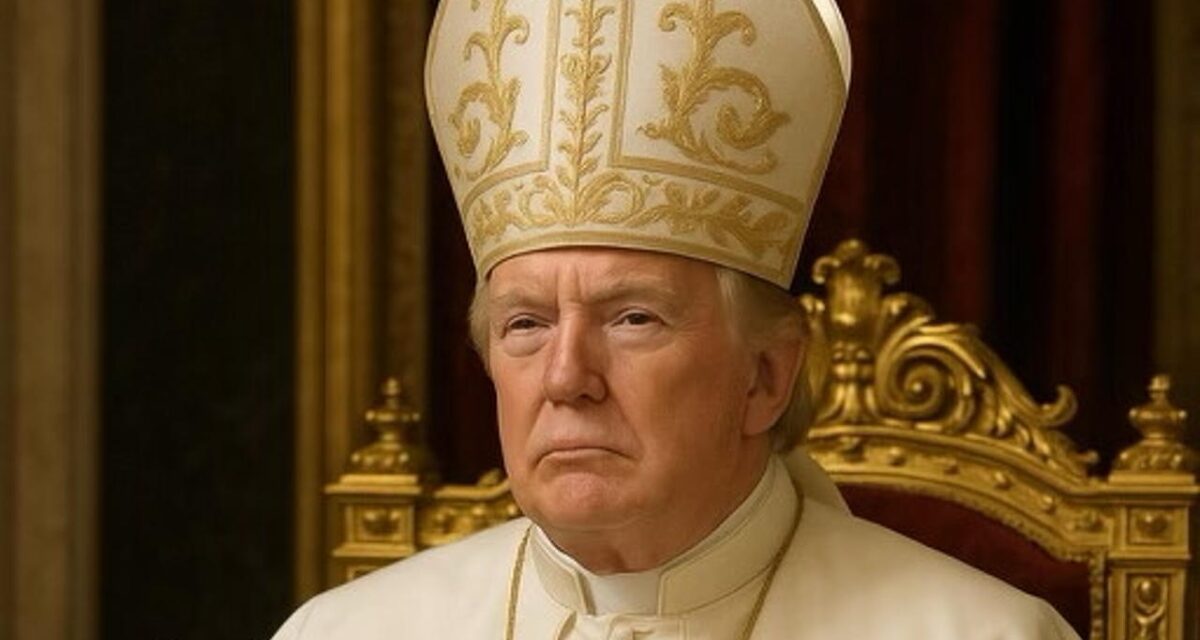 Trump se presenta como papa en imagen generada por IA y genera polémica durante cónclave vaticano