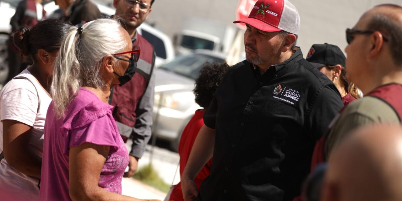 Entregan apoyos a 100 familias afectadas por lluvias en Ciudad Juárez