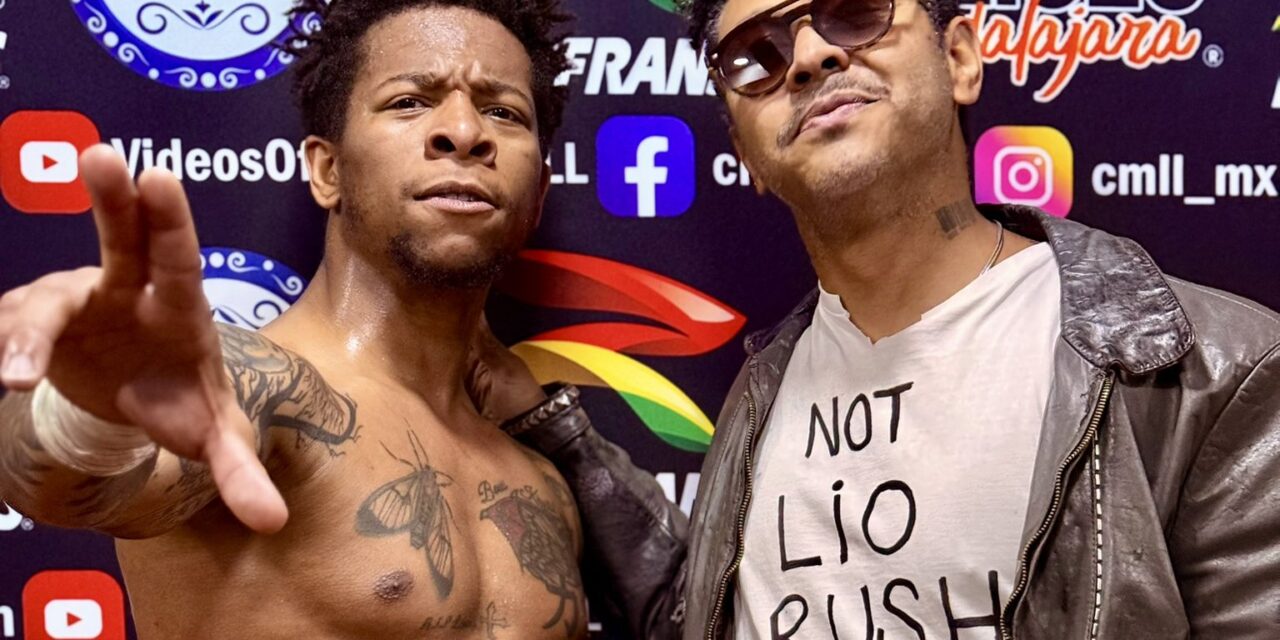 ¡Se armó el crossover! Kalimba responde a los fans del CMLL con camiseta de “No Lio Rush”