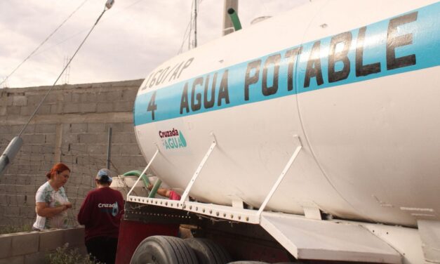 ¡Ahí va el agua! Colonias del sur reciben pipas gracias a la ‘Cruzada por el agua