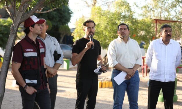 Entrega Cruz Pérez Cuéllar rehabilitación del parque El Encanto en Infonavit Salvárcar