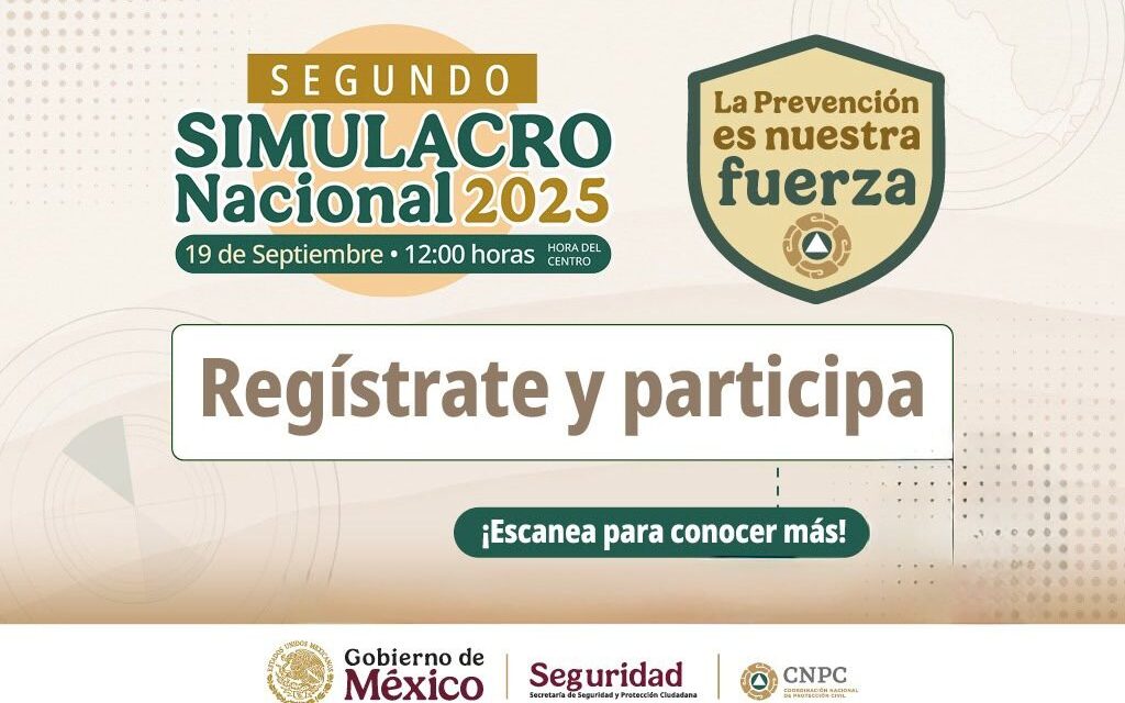 Invitan a participar en el Segundo Simulacro Nacional 2025