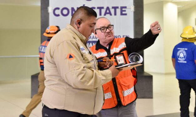 Participan 686 personas en el segundo simulacro nacional 2025 en Pueblito Mexicano