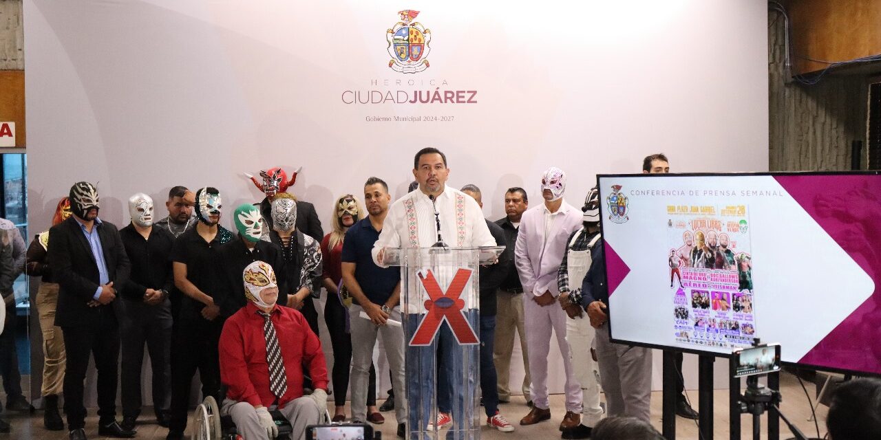 (VIDEO) Presentan el Cuarto Festival de Lucha Libre en Ciudad Juárez
