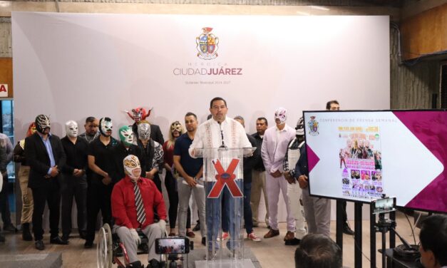 (VIDEO) Presentan el Cuarto Festival de Lucha Libre en Ciudad Juárez