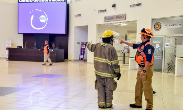 Participan 686 personas en el segundo simulacro nacional 2025 en Pueblito Mexicano