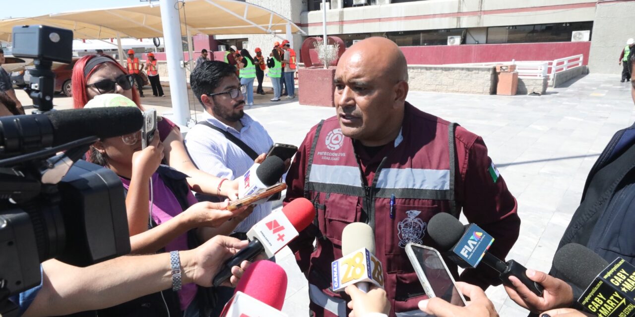 Ciudad Juárez participó en el Segundo Simulacro Nacional 2025