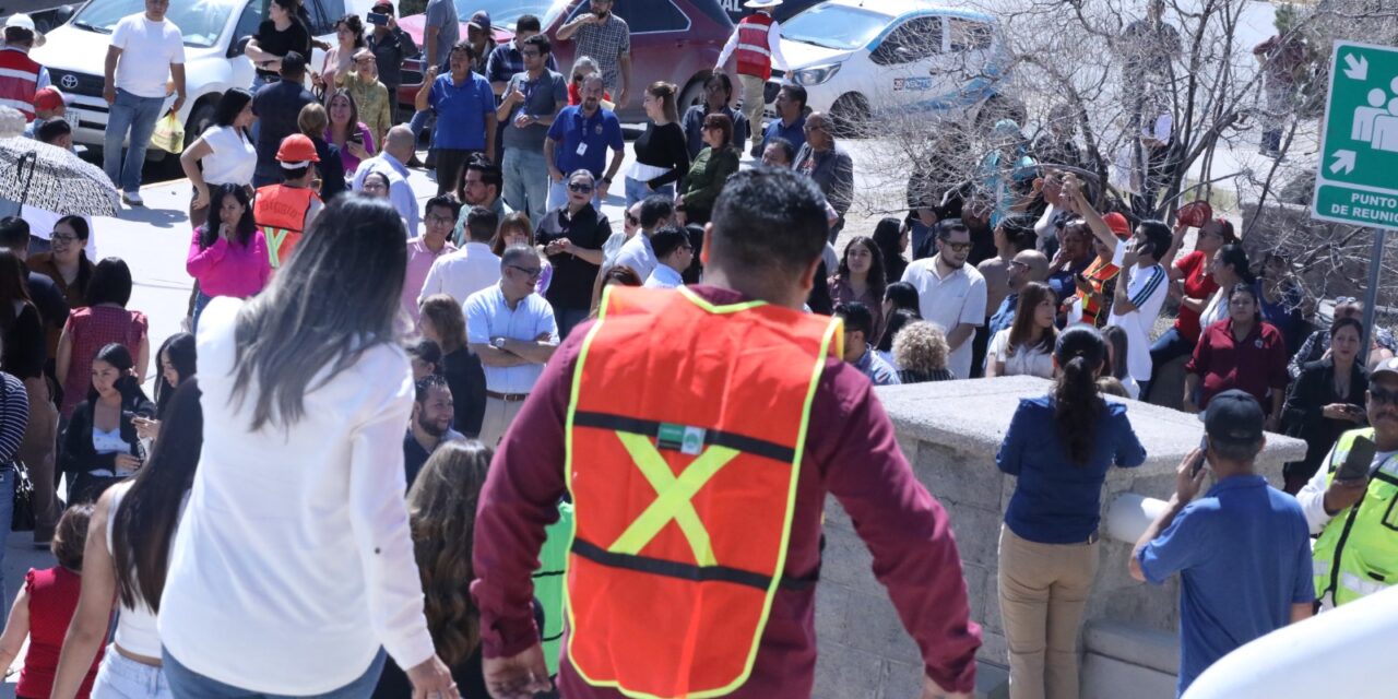 Ciudad Juárez participó en el Segundo Simulacro Nacional 2025