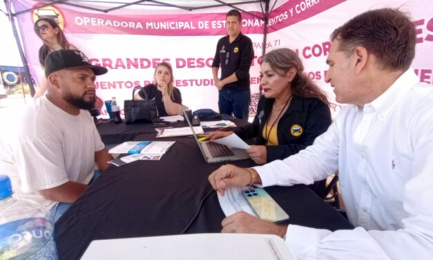 OMEJ instala módulo en la Cruzada por Juárez para apoyar a ciudadanos con vehículos en corralón