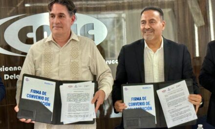 Firma Gobierno del Estado convenio con CMIC Juárez para agilizar trámites administrativos y fiscales