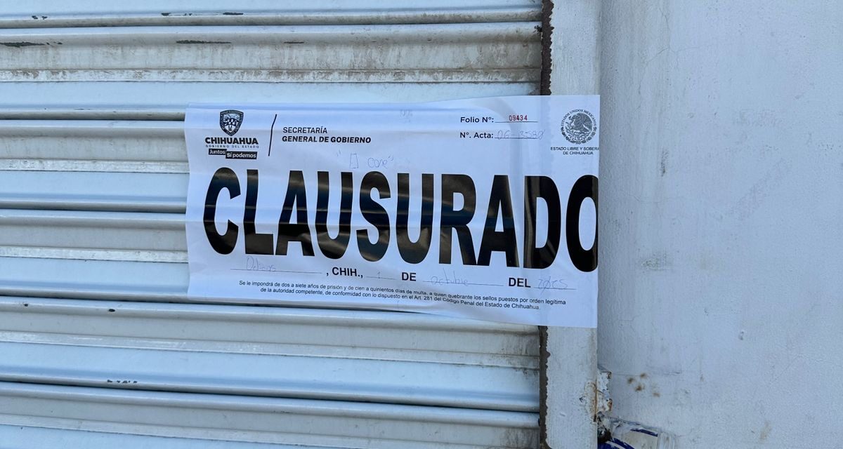 Realiza Gobernación Estatal 295 inspecciones y clausura 6 establecimientos en la última semana