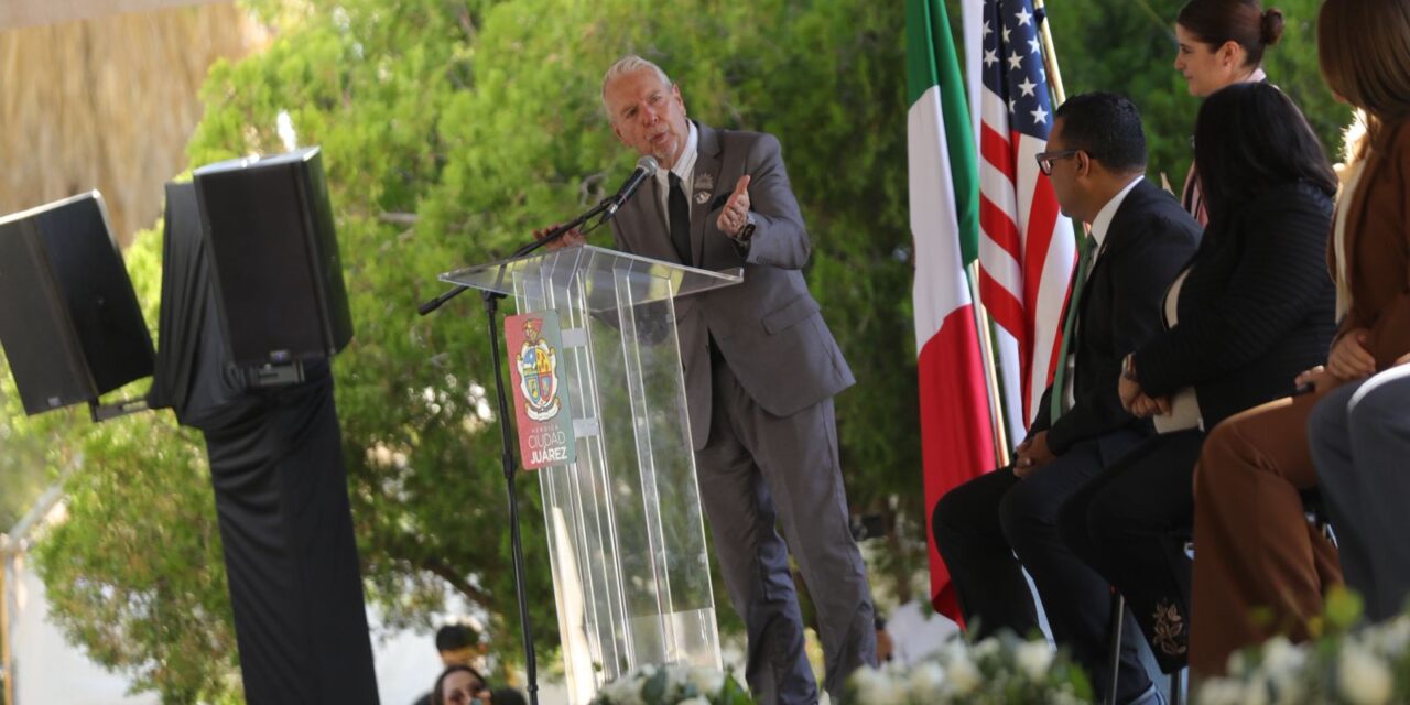 Encabeza alcalde ceremonia por 58 aniversario de la entrega física de El Chamizal