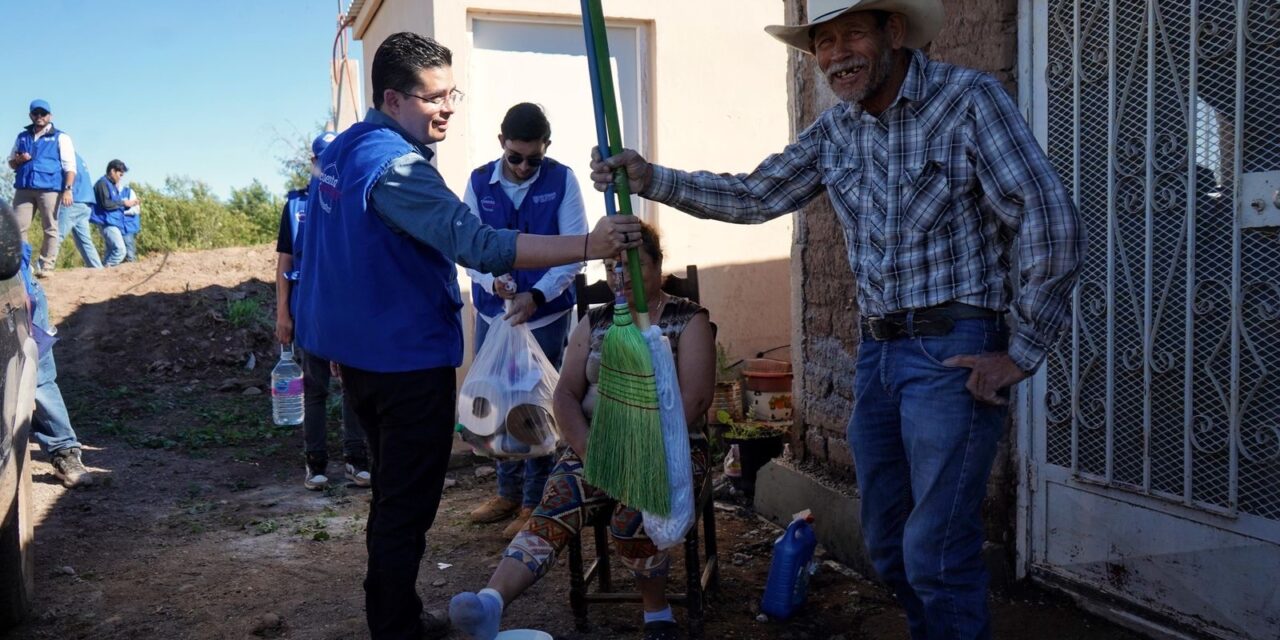 Atiende Gobierno del Estado a chihuahuenses afectados por las lluvias en las regiones norte y noroeste