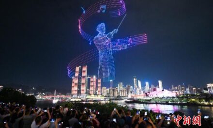 China deslumbra al mundo con un espectáculo de 16 mil drones