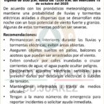 Emite Protección Civil Alerta Preventiva por presencia de tormentas
