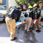 Flamazo en tanque de gas moviliza a Bomberos en Paseos del Alba