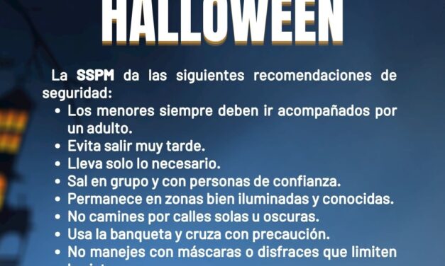 Implementará la Secretaría de Seguridad Pública Municipal operativo especial por celebraciones de Halloween