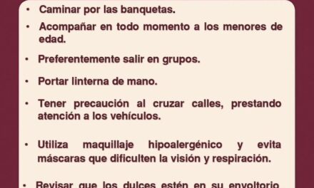 Emite Protección Civil recomendaciones para un Halloween seguro en Ciudad Juárez